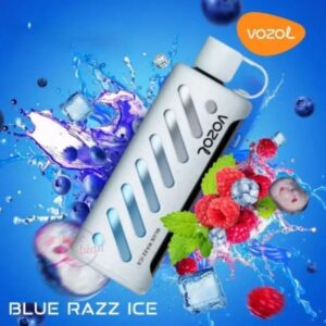 Blue Razz Ice By VOZOL GEAR SHISHA 25000 Puffs Disposable Pod