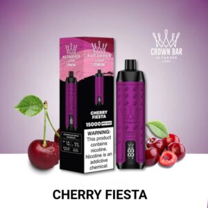 Cherry Fiesta By Al Fakher Crown Bar Pro Max 15K Puffs Disposable Pod