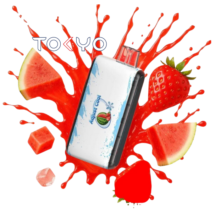 Tokyo Adjust Cool 50k Strawberry Watermelon Disposable فراوله بطيخ